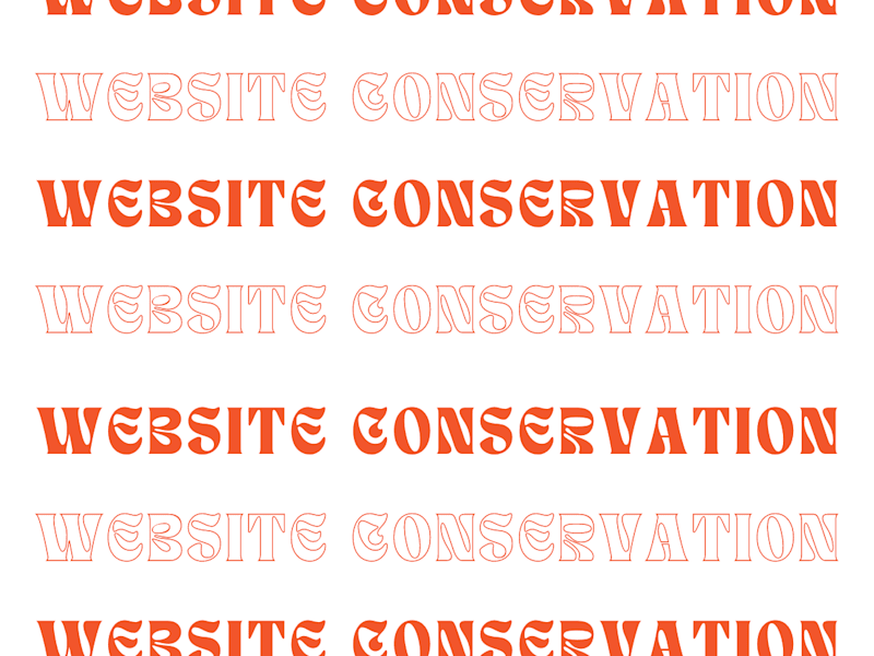 Cover image for Website Conservation
