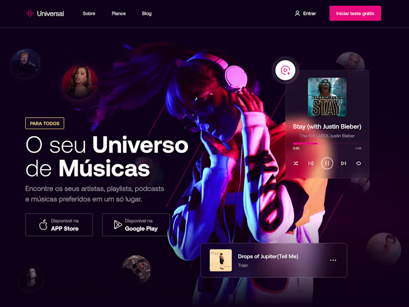 Cover image for Universal - Music Landing Page