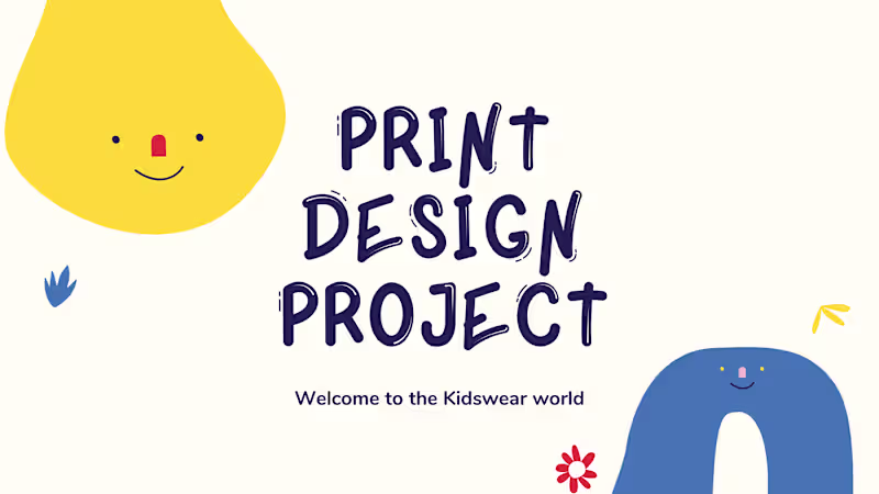 Cover image for Print Design Project for Kidswear on Behance