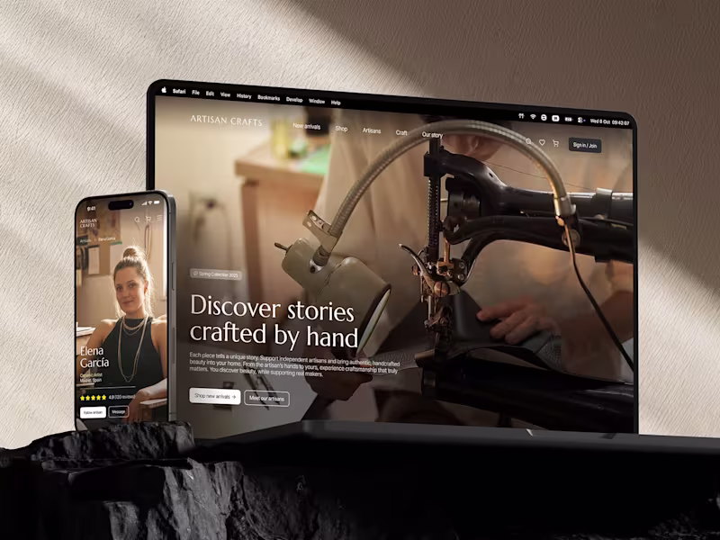 Cover image for Artisan Crafts - Web Design