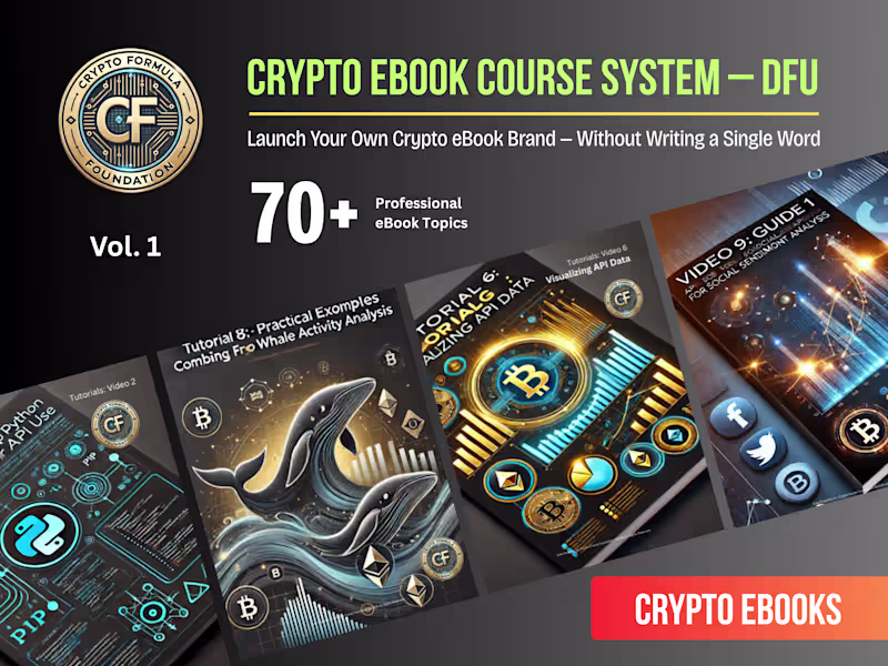Cover image for DFU Crypto eBook Course System – Built for Your Brand