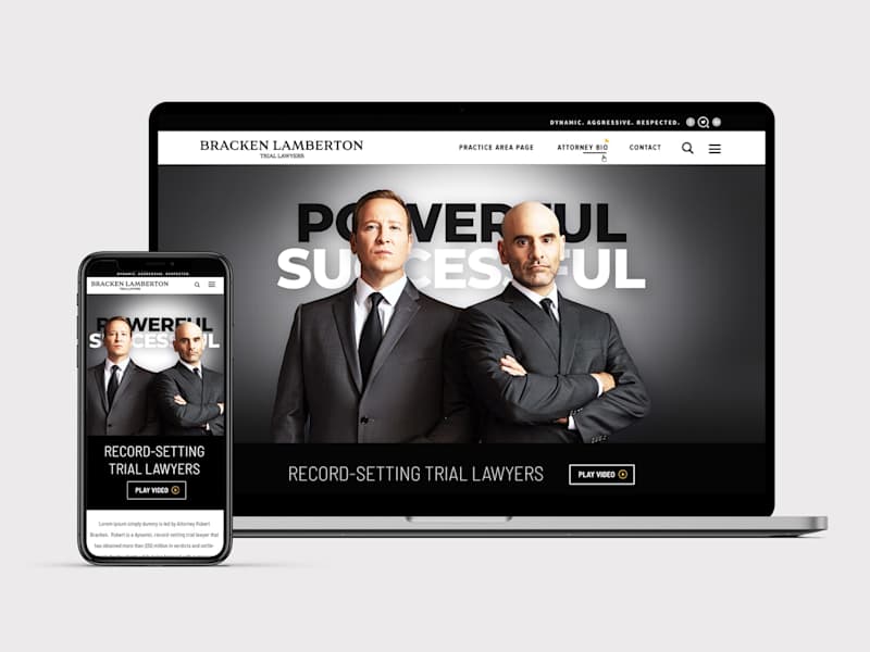 Cover image for Web Design project - successful attorneys