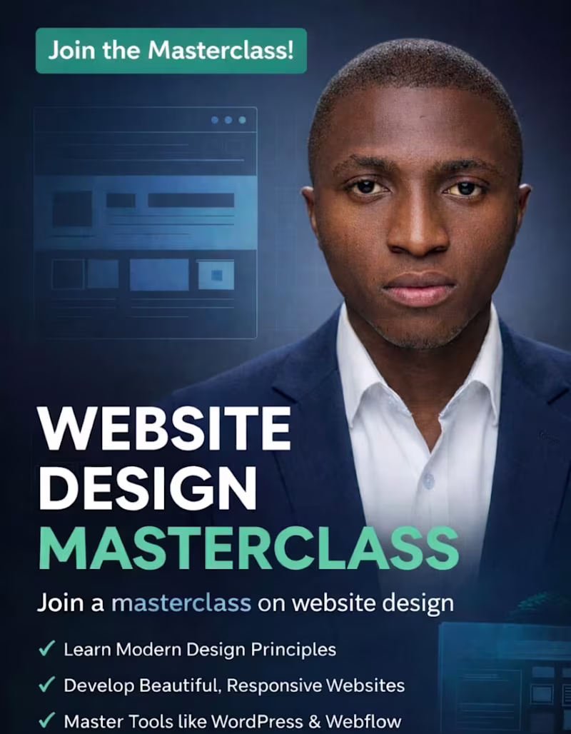 Cover image for web design promo class