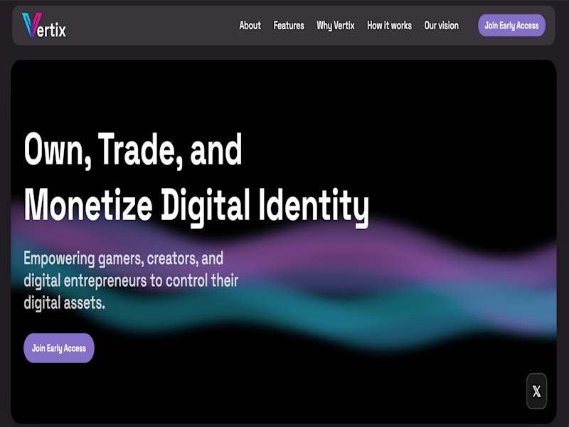 Cover image for Vertix: Decentralized Digital Asset Marketplace
