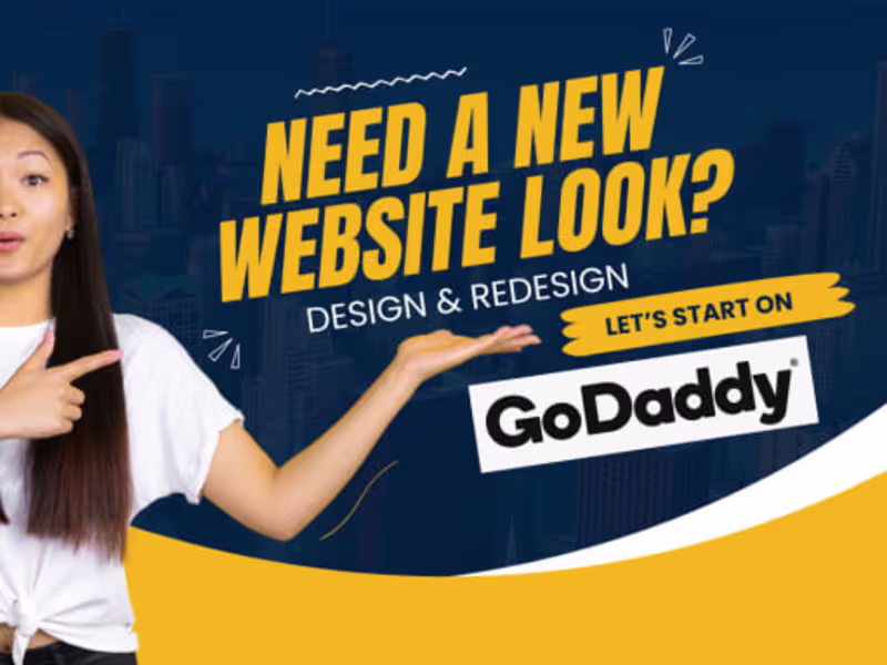 Cover image for I will design and customize your GoDaddy website