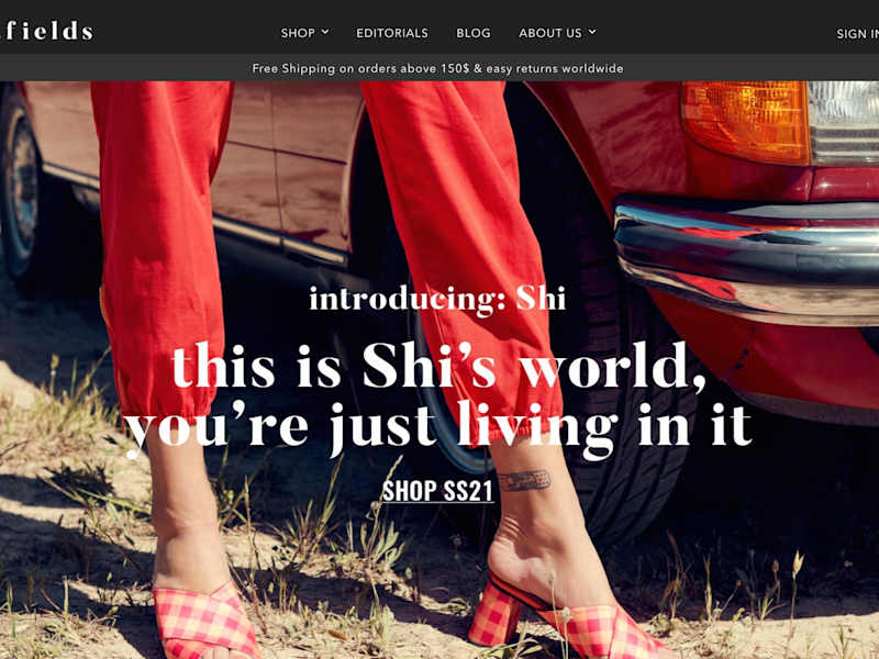 Cover image for SS21 Landing Page Copywriting | Unreal Fields