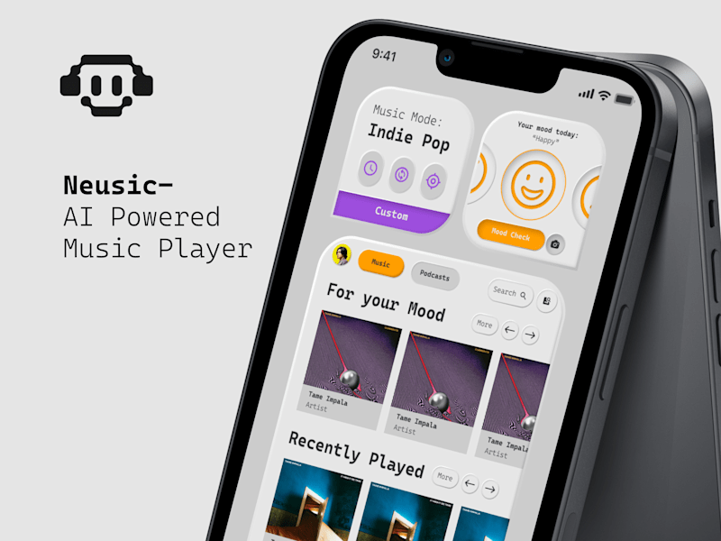 Cover image for NEUSIC-Ai Music Mobile App UI KIT