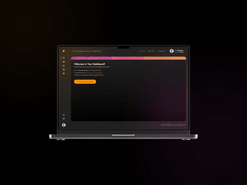 Cover image for UX/UI Design for Host Servers web app - ScalaCube