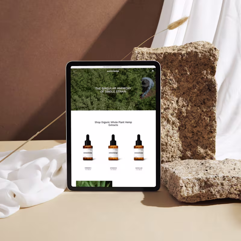 Cover image for Acknowledge CBD Shopify Website