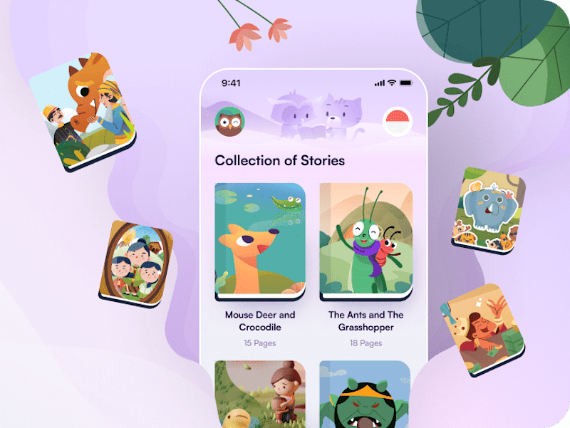 Cover image for Dongengin - Design & App Development for a Children's Book App