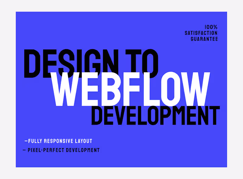 Cover image for Webflow Landing Page Development