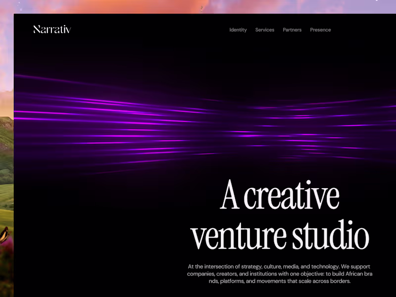 Cover image for Hero section for a client