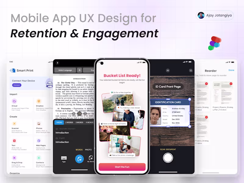 Cover image for Mobile App UX Design for Retention