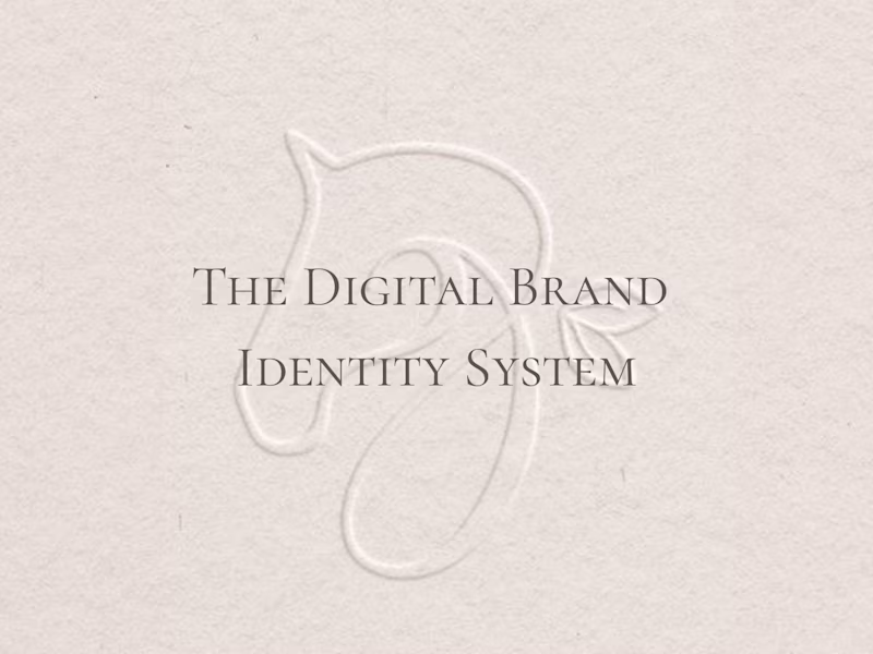 Cover image for Digital Brand Identity System