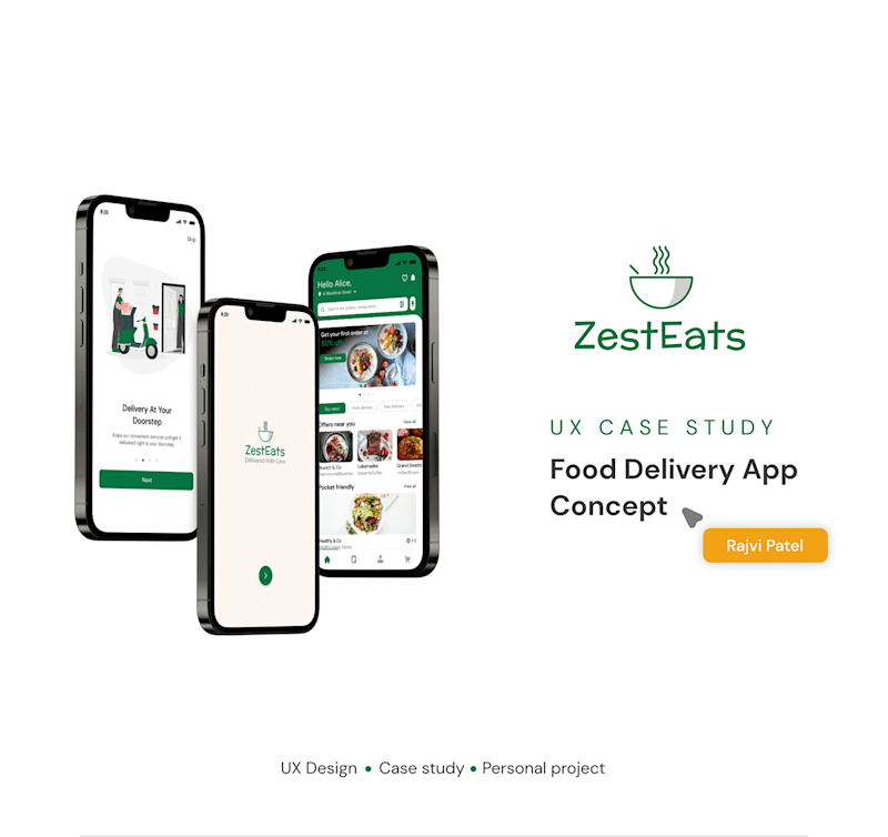Cover image for Food Delivery App UX Case Study on Behance