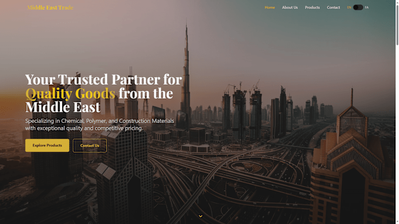 Cover image for Professional Trade Showcase Site