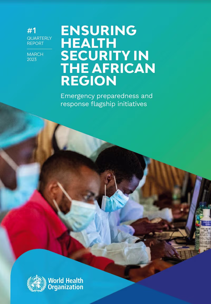 Cover image for WHO-AFRO Quarterly Newsletter