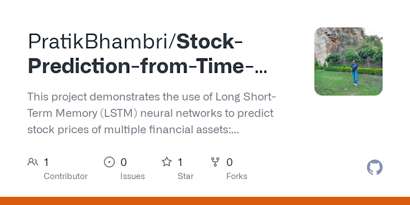 Cover image for Stock Prediction from Time Series