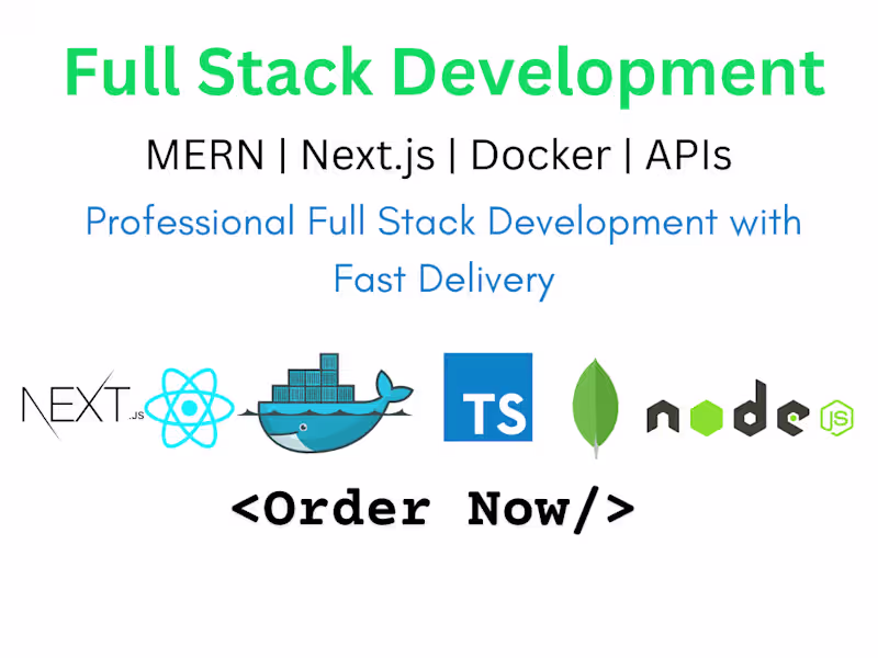 Cover image for I will build a high-performance, scalable, full-stack websites.