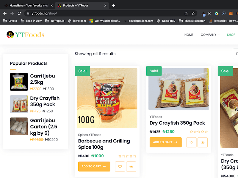 Cover image for YTFoods – Quality and premium processing and packaging of ingen…