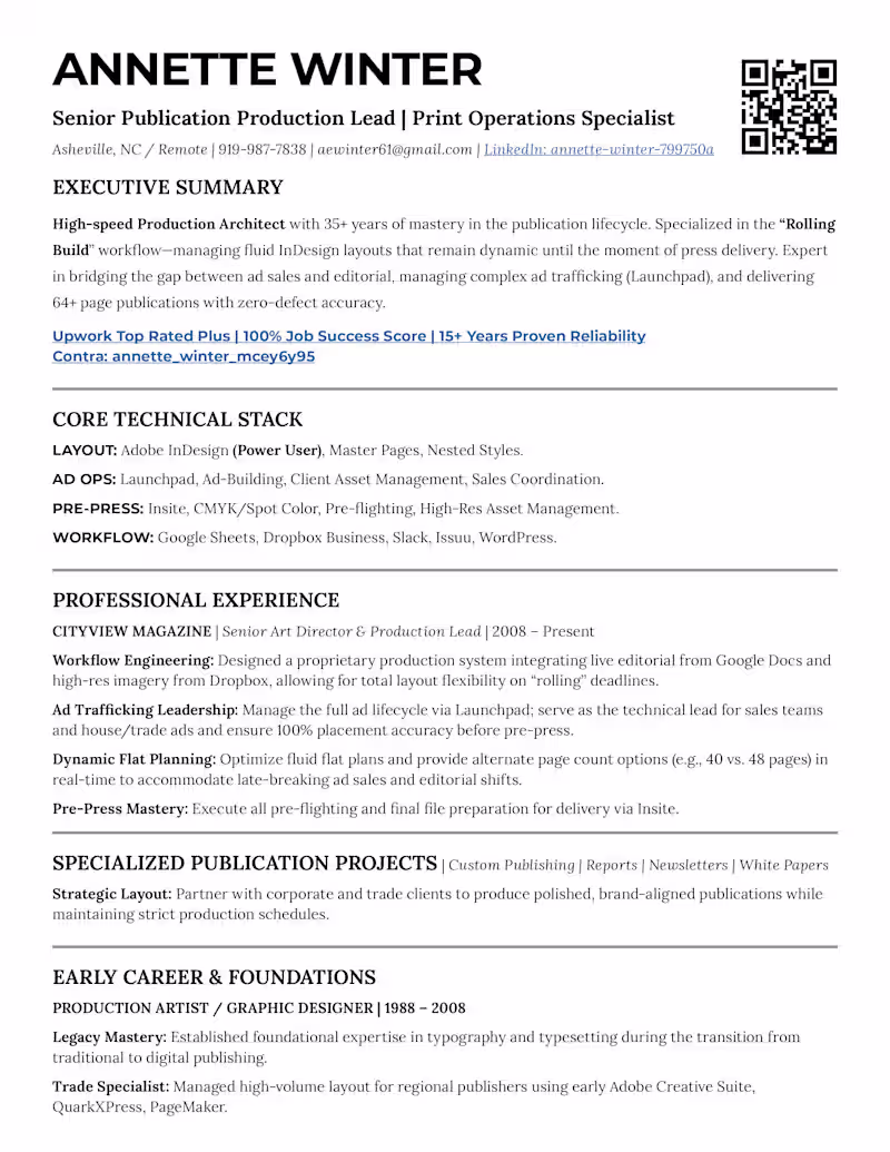 Cover image for Senior Publication Production Lead/Print Operations