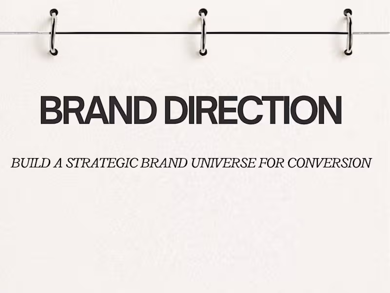 Cover image for BRAND DIRECTION MAPPING