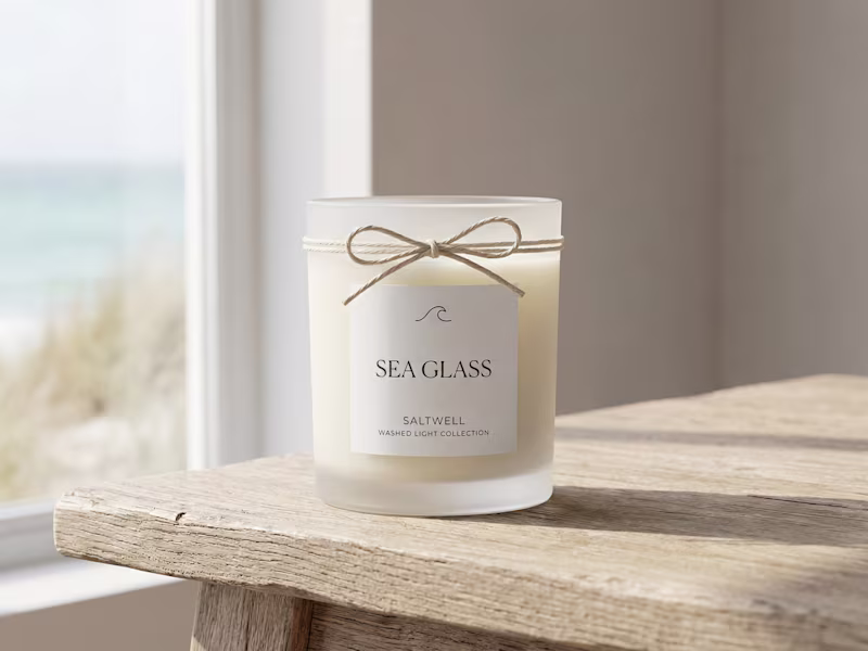 Cover image for SALTWELL | Washed Light Candle Collection