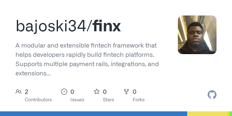 Cover image for Development of Finx Fintech Framework