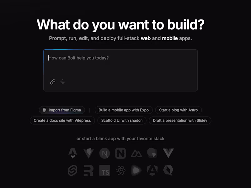 Cover image for I will build you a professional BOLT AI application