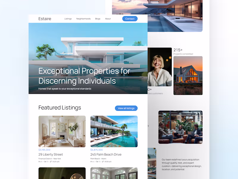 Cover image for Estaire- Real Estate Framer Template