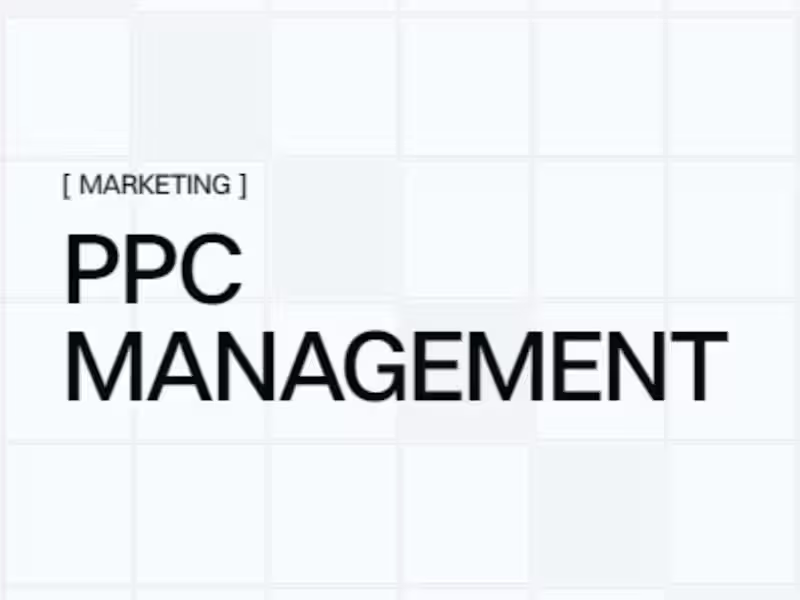 Cover image for PPC Advertising Management
