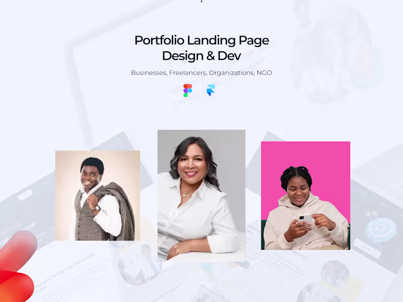 Cover image for Portfolio Landing Page Design & Development