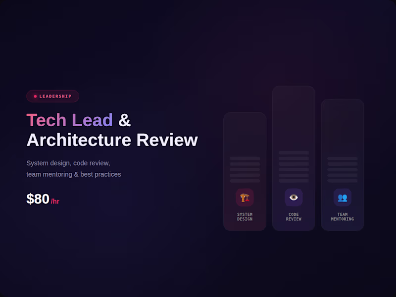 Cover image for Tech Lead / Architecture Review