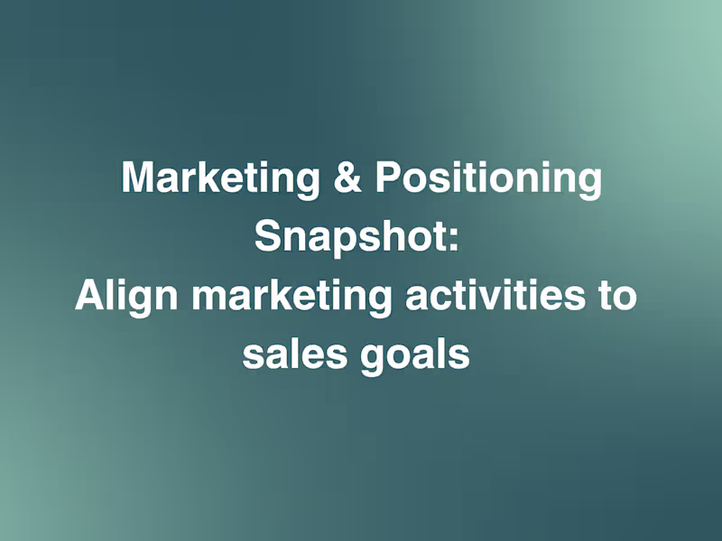 Cover image for Ready to Use: Go-to-Market Strategy & Campaign Plan 