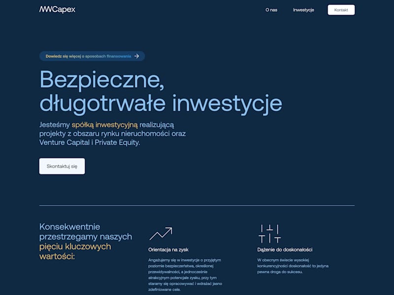 Cover image for MW Capex - Webflow Landing Page