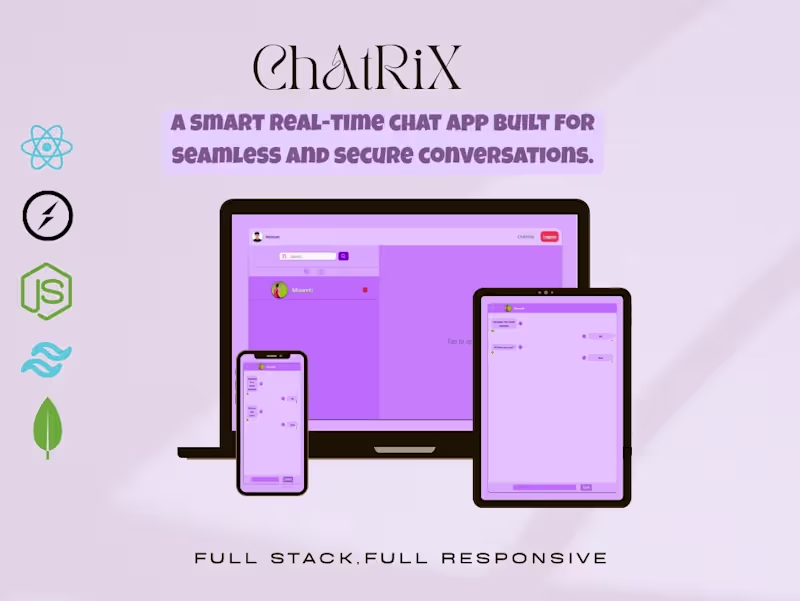 Cover image for Chatrix - Real-Time Chat Application