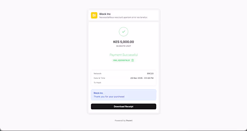 Cover image for Crypto payment checkout page
