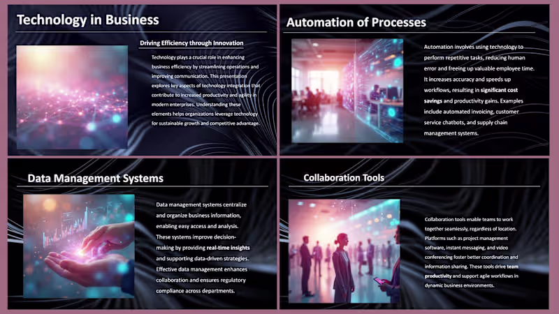 Cover image for The Digital Blueprint: Driving Business Efficiency through I...