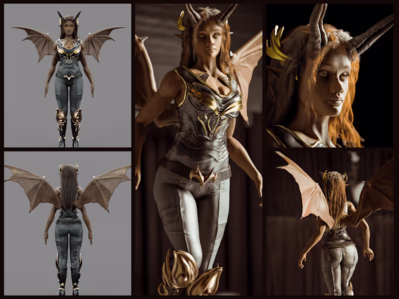 Cover image for Demoness 3D Character