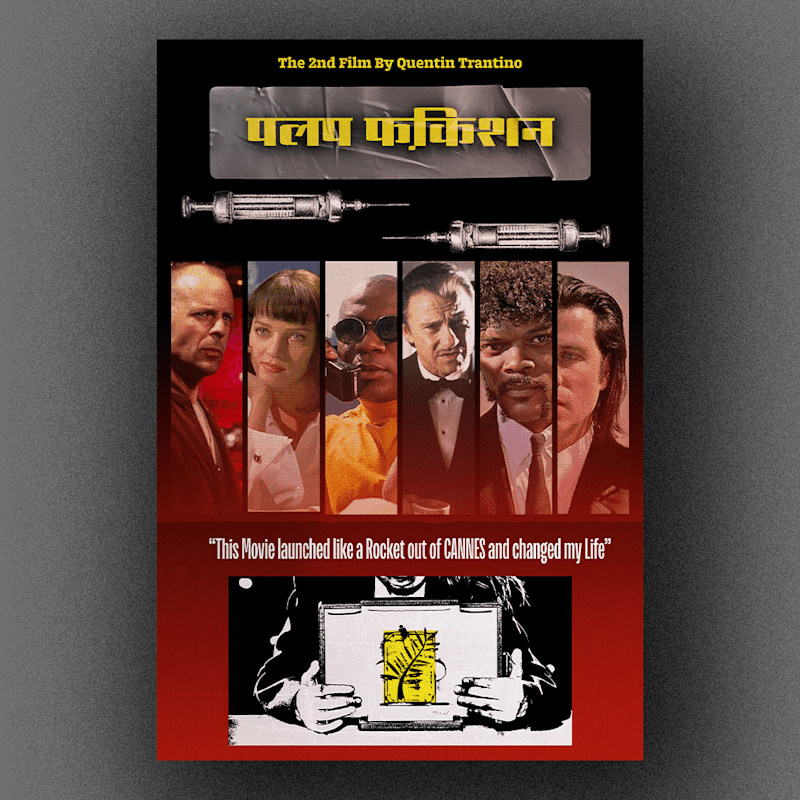 Cover image for Pulp Fiction Film Poster Redesigned :: Behance