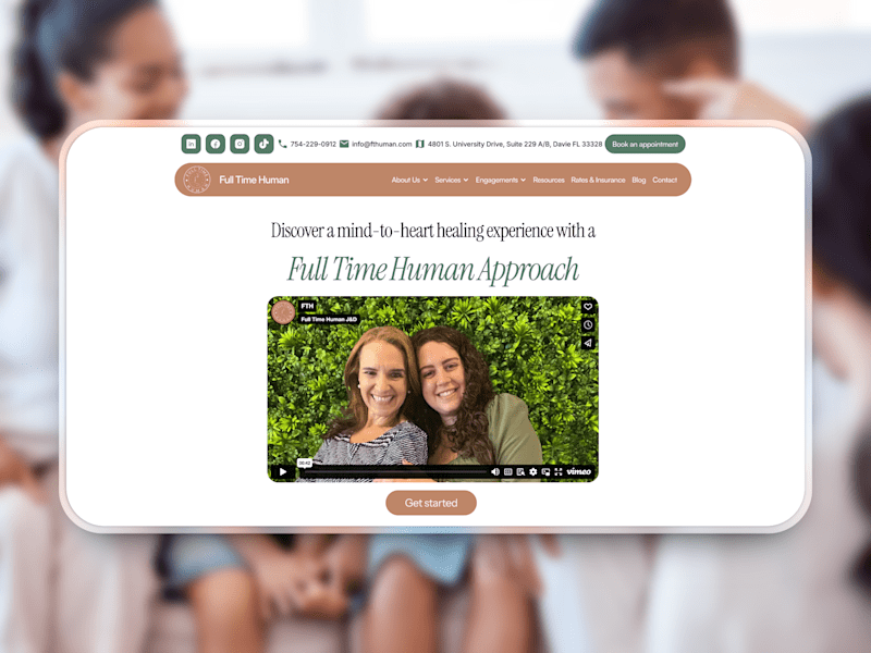 Cover image for Framer Web Design & Dev for Therapy Startup | Full Time Human
