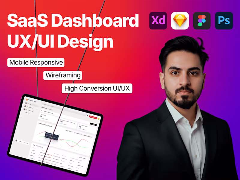 Cover image for SaaS Dashboard & UX Design | Figma Expert for Web Apps