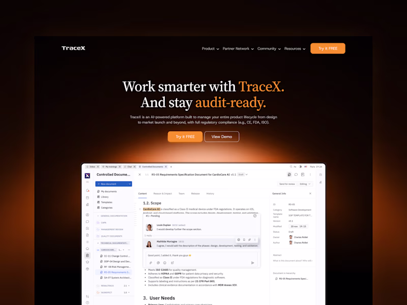 Cover image for Hero Section Redesigned for TraceX.co (https://TraceX.co) in...