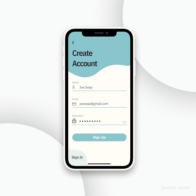 Cover image for Sign Up Screen Design