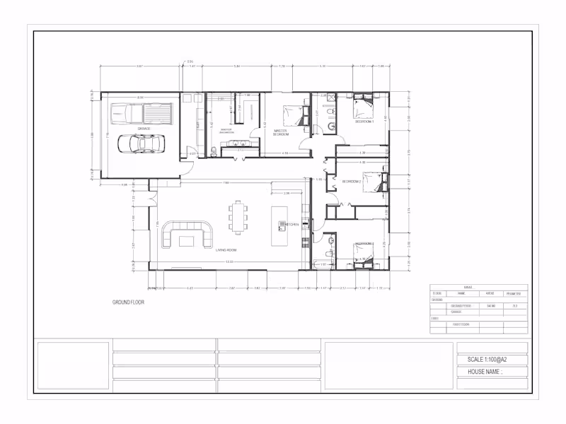 Cover image for 2D Architectural floor plan