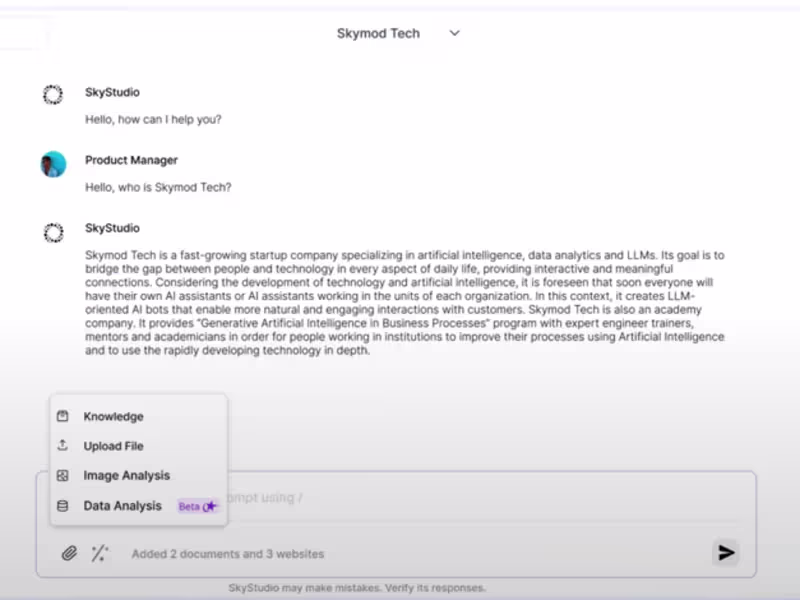 Cover image for Secure All-in-One AI Platform for Enterprise - Skymod