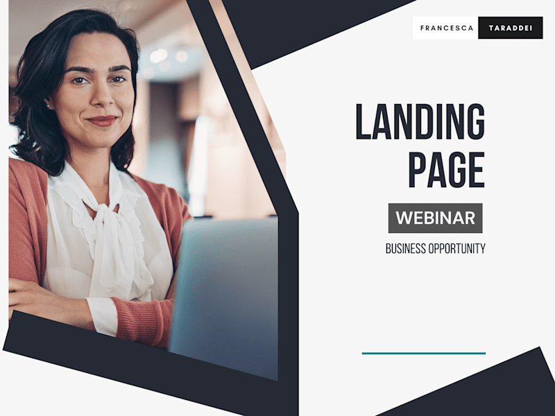 Cover image for Webinar Landing page - E-commerce & Online Business Opportunity