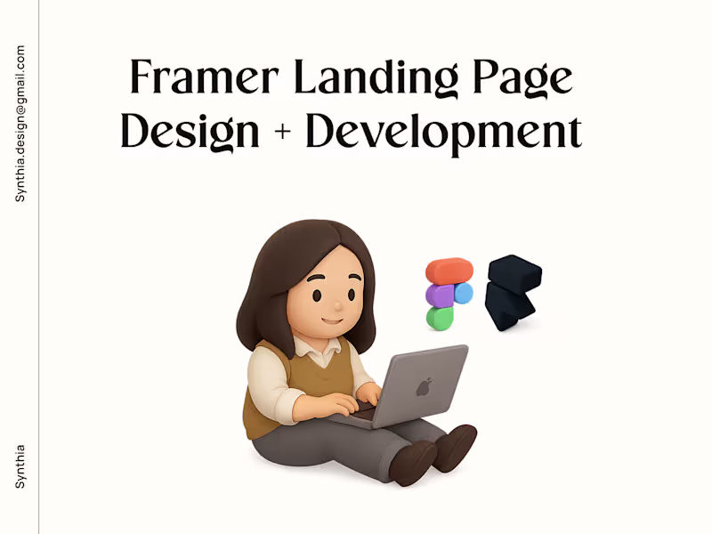 Cover image for Framer - Landing Page Design & Development