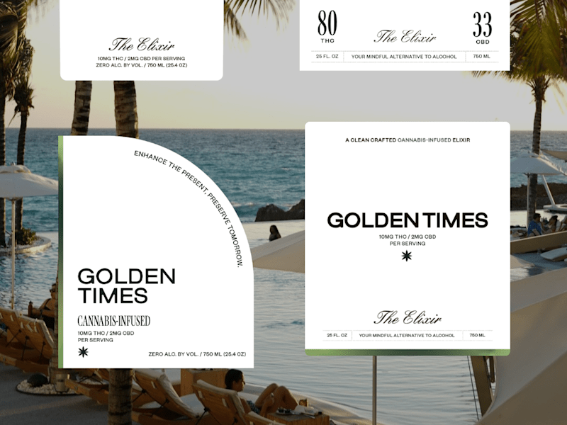 Cover image for Golden Times - Strategy, Brand Identity + Label Design