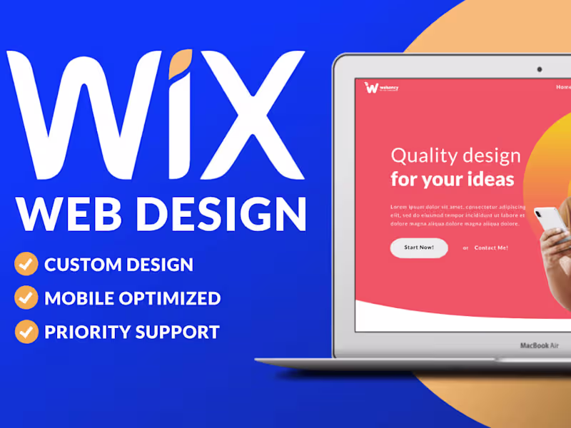 Cover image for Wix Website Design, Wix Studio